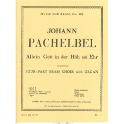 Johann Pachelbel: Allein Gott in der H&ouml;h (Quintet-Mixed)