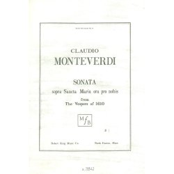 Claudio Monteverdi: Sonata sopra Sancta Maria ora pro nobis (Choral-Unison accompanied)