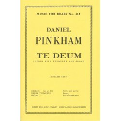 Pinkham Daniel Te Deum Brass Ensemble Score/Parts