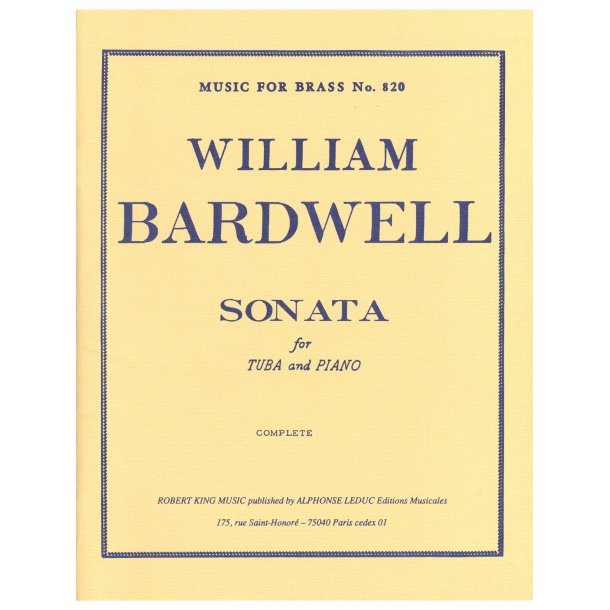 William Bardwell: Sonata (Tuba & Piano)