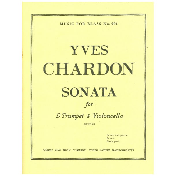Yves Chardon: Sonate Op.21 (Trumpet & Cello)