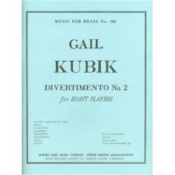 Gail Kubik: Divertimento No.2 (Ensemble-Mixed 8 or more)