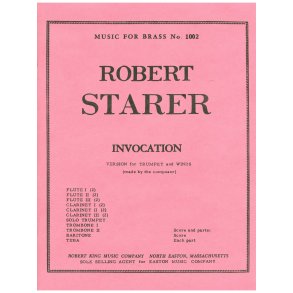 Starer Invocation Various Instruments Mfb271 Score/Parts