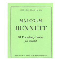 Malcolm Bennett: 18 Preliminary Studies (Trumpet solo)