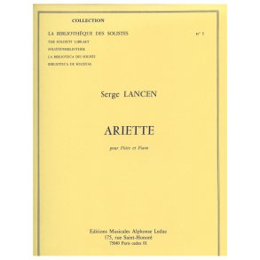 Lancen Ariette Lm001 Flute & Piano Book