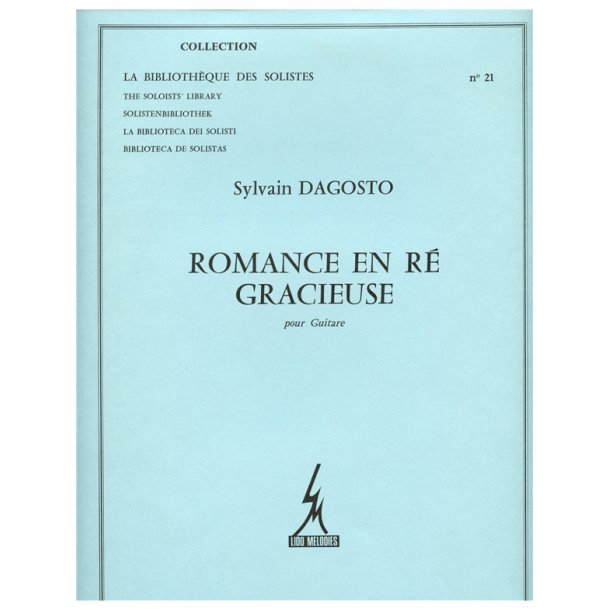 Dagosto Romance En Re Gracieuse Lm021 Guitar Book