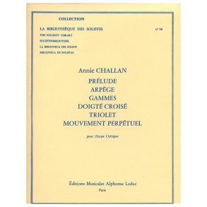 Challan Prelude Arpege Gammes Doigte Croise Triolet Lm056 Harp Book