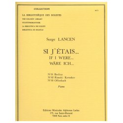 Lancen Si J'etais 31 Berlioz 32 Rimski Korsakov 33 Offenbach Piano Bk