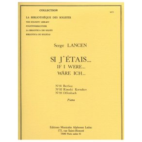 Lancen Si J'etais 31 Berlioz 32 Rimski Korsakov 33 Offenbach Piano Bk