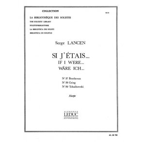 Lancen Si J'etais 37 Beethoven 38 Grieg 39 Tchaikowski Lm075 Harp Book