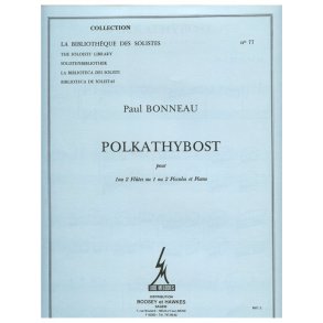 Bonneau Polkathybost 1 Or 2 Flutes & Piano Lm077 Book