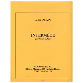 Jehan Ariste Alain: Intermède (Violin & Piano)