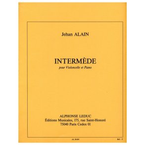 Alain Jehan Intermede Cello & Piano Book