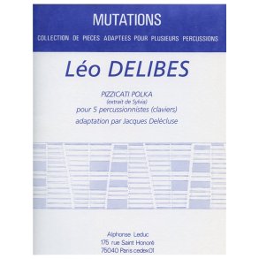 Delibes Pizzicati Polka Extrait Sylvia 5 Percussionists Sc/Pts