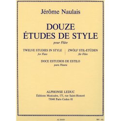 J&eacute;r&ocirc;me Naulais: 12 Etudes de Style (Flute solo)