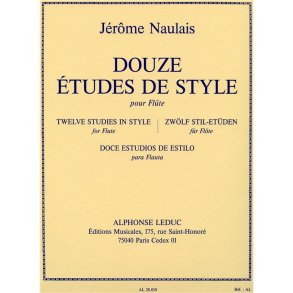 Jérôme Naulais: 12 Etudes de Style (Flute solo)