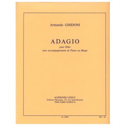 Ghidoni Armando Adagio Flute &amp; Piano Or Harp Book