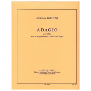 Ghidoni Armando Adagio Flute & Piano Or Harp Book
