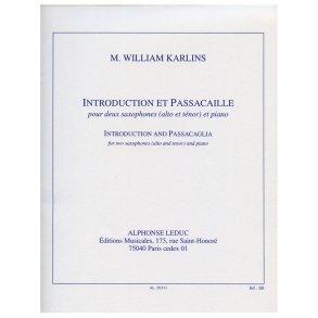 M.William Karlins: Introduction et Passacaille (Saxophones 2)
