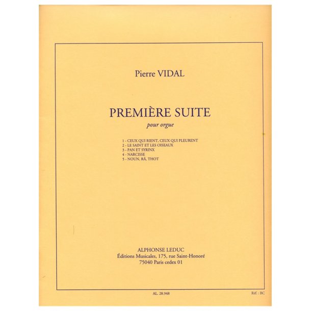 Paul Vidal: Suite No.1 (Organ)