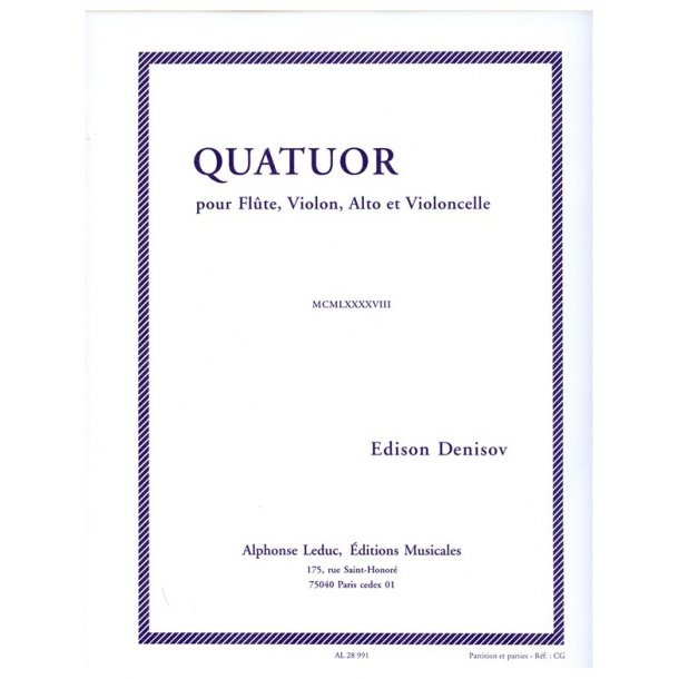 Edison Denisov: Quatuor (Quartet-Mixed)