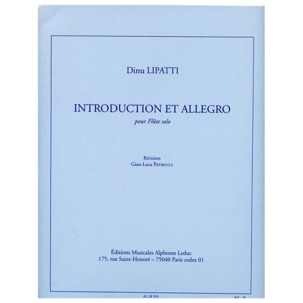 Dinu (Constantin) Lipatti: Introduction et Allegro (Flute solo)