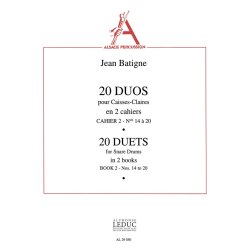 Jean Batigne: 20 Duos Vol.2: No.14 - No.20 (Percussions 2)
