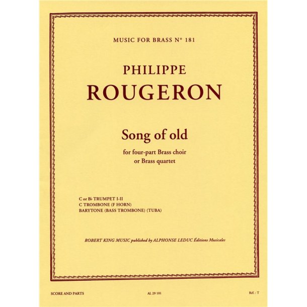 Rougeron King Song Of Old Brass Quartet Score/Parts Mfb181