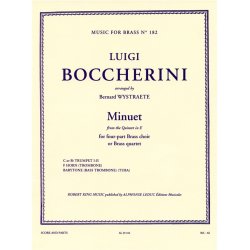Boccherini Luigi Wystraete Minuet Brass Quartet Score/Parts Mfb182