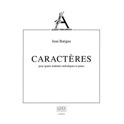 Jean Batigne: Caract&egrave;res (Percussion(s) & Piano)