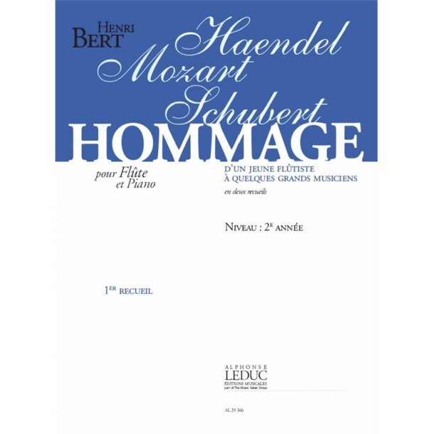Henri Bert: Hommage d'un jeune Fl&ucirc;tiste Vol.1 (Flute & Piano)