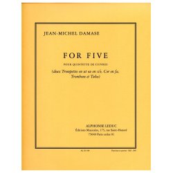 Jean-Michel Damase: For Five (Quintet-Brass)