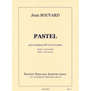 Jean Bouvard: Pastel (Saxophone-Alto & Piano)