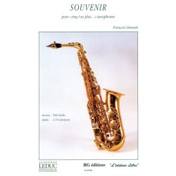 F. Daneels: Souvenir (Saxophone Ensemble (5 or more))