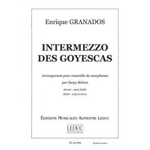 Enrique Granados y Campiña: Goyescas (Saxophone Ensemble (5 or more))