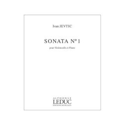 Jevtic Ivan Sonata No 1 Cello &amp; Piano Book