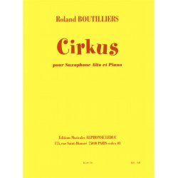 Boutilliers Cirkus Saxophone In Eb & Piano Book