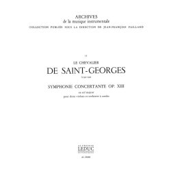 Joseph Boulogne Chevalier de St-Georges: Symphonie concertante in G major (Violins & Orchestra)