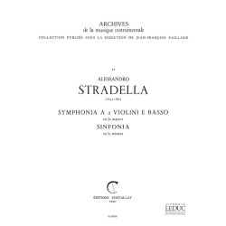 Alessandro Stradella: Symphonia in F major, pour 2 Violons et Basse (Orchestra-Strings)