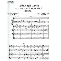 Marc-Antoine Charpentier: Messe des Morts &agrave; 4 Voix in G minor (Choral-Mixed accompanied)