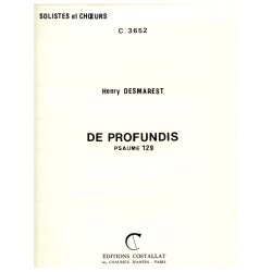 Henri Desmarets: De Profundis (Choral-Mixed accompanied)