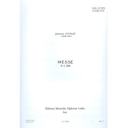Antonio Lucio Vivaldi: Messe RV586 (Choral-Mixed accompanied)