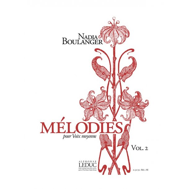 Nadia Boulanger: M&eacute;lodies, Volume 2