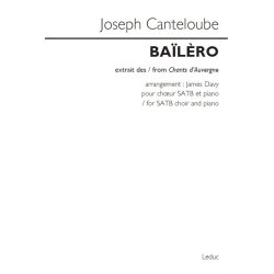 Joseph Canteloube: Ba&iuml;l&egrave;ro (From Chants d'Auvergne) Arranged By James Davy