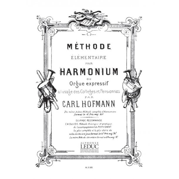 Georg Melchior Hoffmann: M&eacute;thode &eacute;l&eacute;mentaire d'Harmonium ou Orgue expressif (Organ)