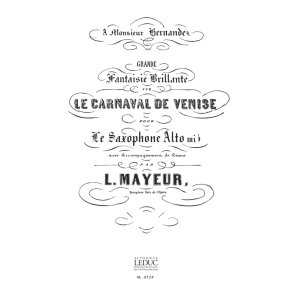 A. Mayeur: Le Carnaval de Venise, Fantaisie (Saxophone-Alto & Piano)