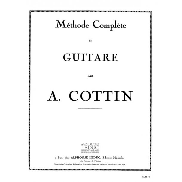 Madeleine Cottin: M&eacute;thode compl&egrave;te (Guitar solo)