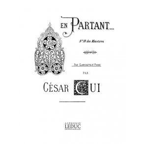 César Cui: En Partant (Clarinet)