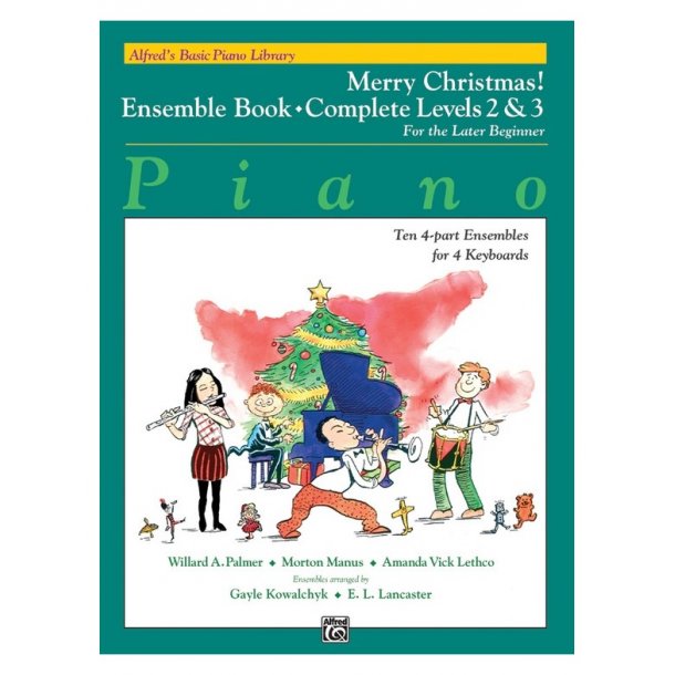 Alfred's Basic Piano Library Merry Christmas Ensemble Complete 2&3 Bk