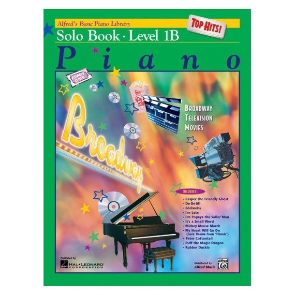 ALFRED'S BASIC PIANO LIBRARY TOP HITS SOLO LEVEL 1B PIANO BOOK